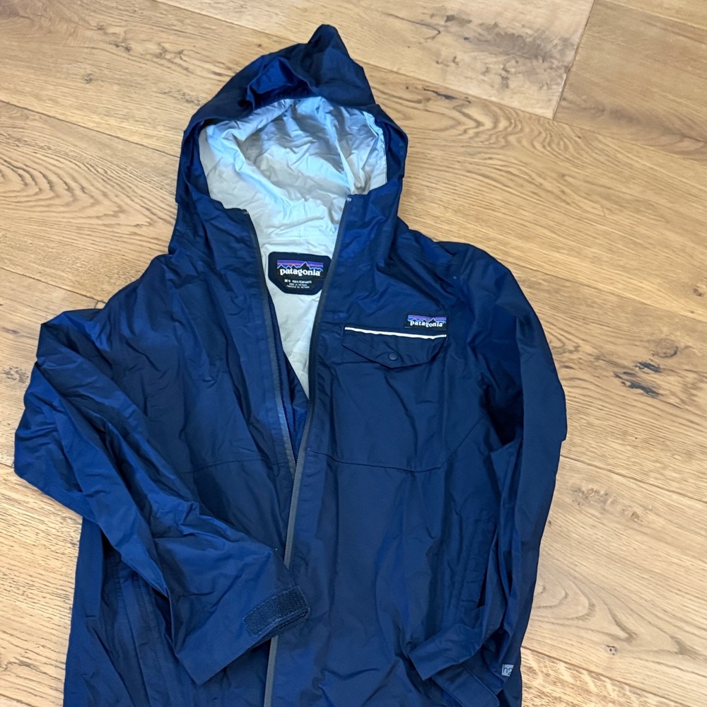 Patagonia Dark Blue Rain Jacket